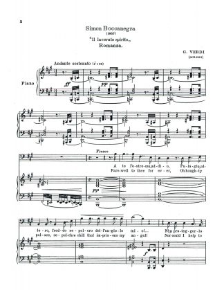 Simon Boccanegra Il lacerato spirito (Solo version, NO Chorus)