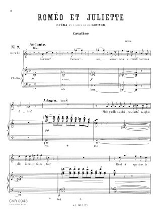 Romeo et Juliette Ah! levetoi soleil! (Bb)
