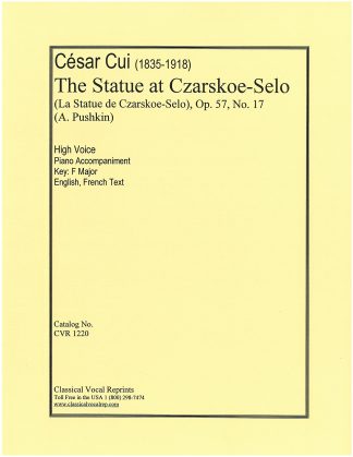 The Statue at Czarskoe-Selo (Key F Major) English - French text