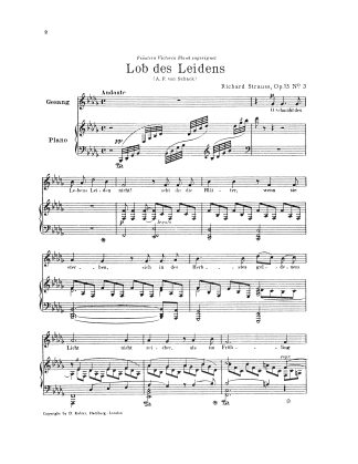 Lob des Leidens Op. 15 No. 3