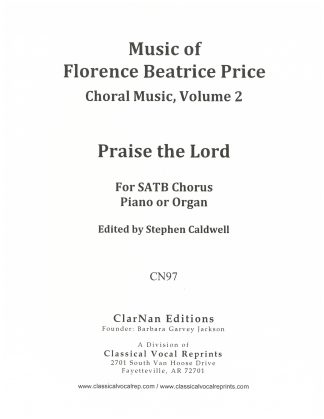 Praise the Lord for SATB Chorus by Florence Price