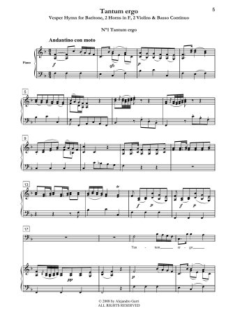 Tantum ergo, Vesper Hymn