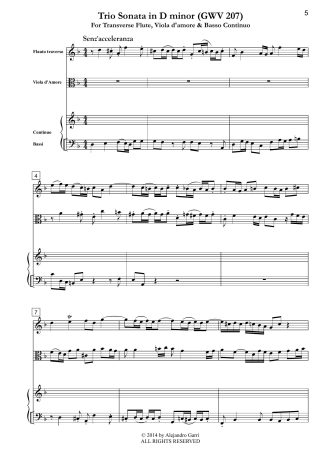 Trio Sonata in D minor (GWV 207)