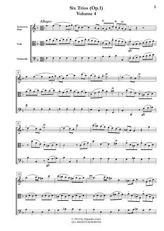 Six Trios (Op.1) Volume 4