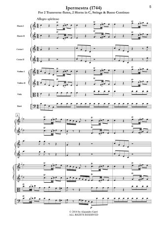 Il Sassone, Opera Overtures, Volume N°13, Ipermestra (1744)