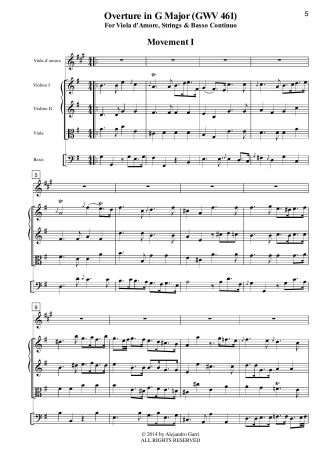 Overture in G Major (GWV 461)