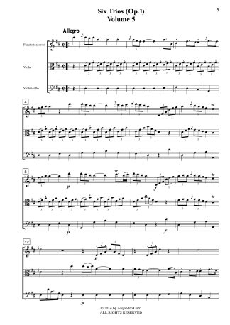 Six Trios (Op.1) Volume 5