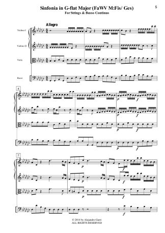 Sinfonia in G-flat Major (FaWV M:Fis/Ges)