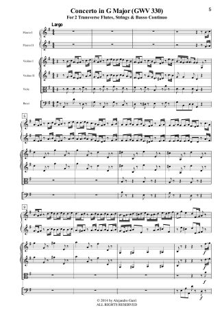 Concerto in G Major (GWV 330)