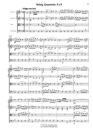 Six String Quartets, Op.8, Volume 5