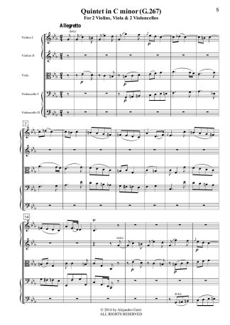 Six String Quintets, Op.10, Volume 3: (G.267)