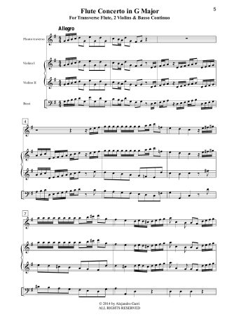 Flute Concerto in G Major(Op.3, Nr.12)