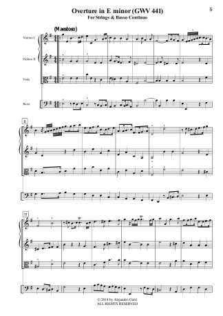 Overture in E minor (GWV 441)