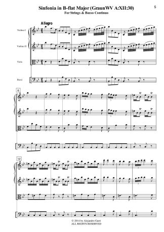 Sinfonia in B-flat Major (GraunWV A:XII:30)