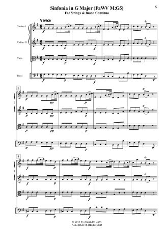 Sinfonia in G Major (FaWV M:G5)