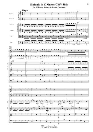 Sinfonia in C Major (GWV 508)