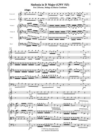 Sinfonia in D Major (GWV 513)