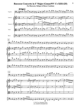 Bassoon Concerto in F Major (GraunWV Cv:XIII:125)