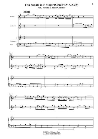 Trio Sonata in F Major (GraunWV A:XV:9)