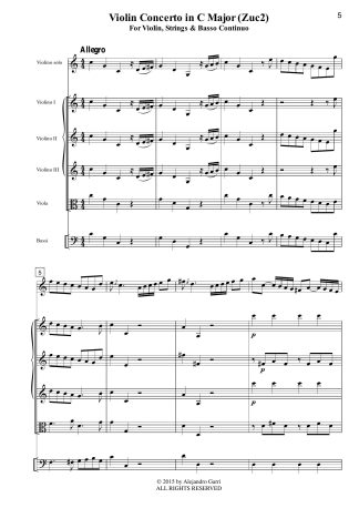 Violin Concerto in C Major (Zuc2)