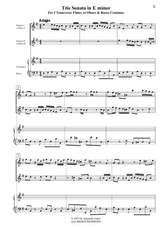 Trio Sonata in E minor(FaWV N:e1)