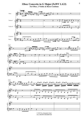 Oboe Concerto in G Major (FaWV L:G3)