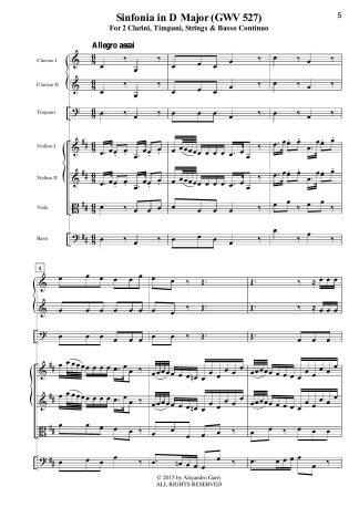 Sinfonia in D Major (GWV 527)