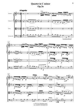 Six String Quartets, Op.3a, Volume 3