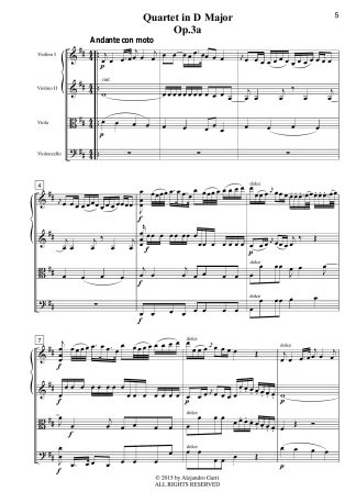 Six String Quartets, Op.3a, Volume 4, Strings