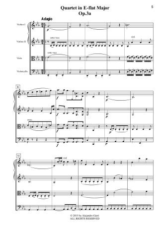 Six String Quartets, Op.3a, Volume 5