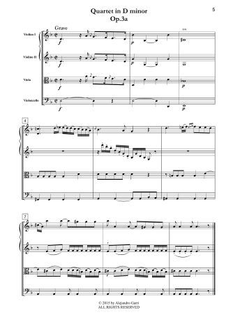 Six String Quartets, Op.3a, Volume 6