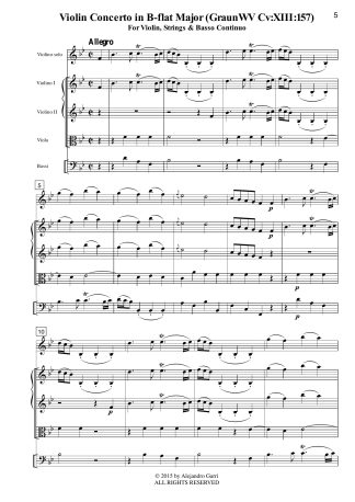 Violin Concerto in B-flat Major (GraunWV Cv:XIII:157)