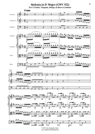 Sinfonia in D Major (GWV 522)