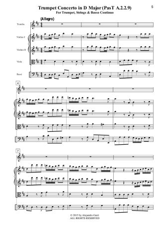 Trumpet Concerto in D Major (PasT A.2.2.9)