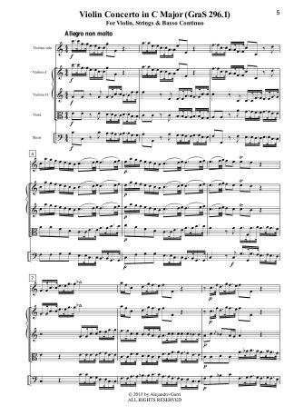 Violin Concerto in C Major (GraS 296.1)