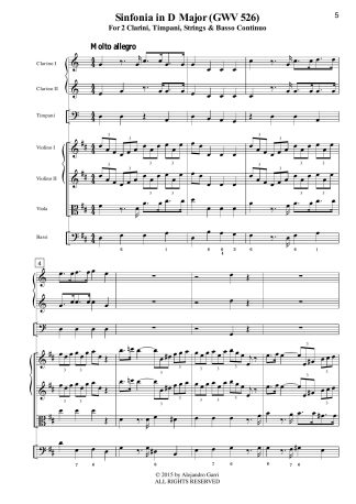 Sinfonia in D Major (GWV 526)