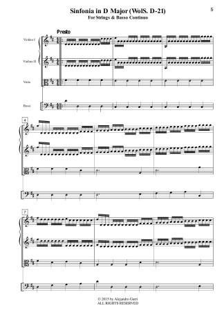 Sinfonia in D Major (WolS I. D-21)
