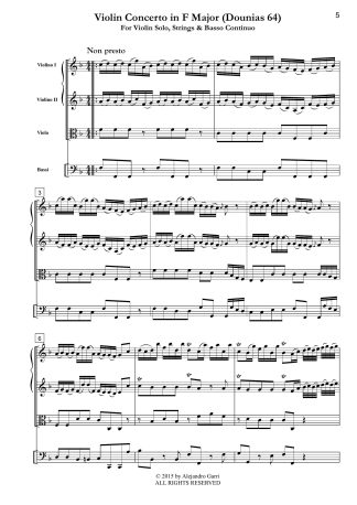 Violin Concerto in F Major (Dounias 64)