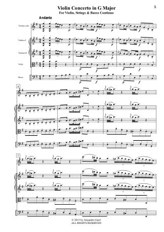Violin Concerto in G Major