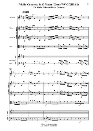 Violin Concerto in G Major (GraunWV C:XIII:82)