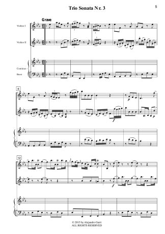 Five Trio Sonatas, in 2 volumes, Volume 2