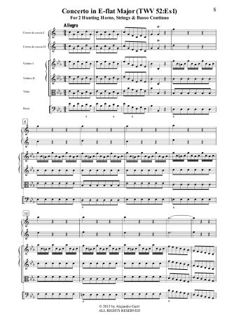 Concerto in E-flat Major (TWV 52:Es1)