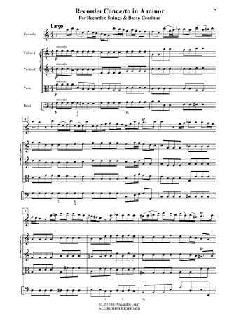 Recorder Sonata in A minor