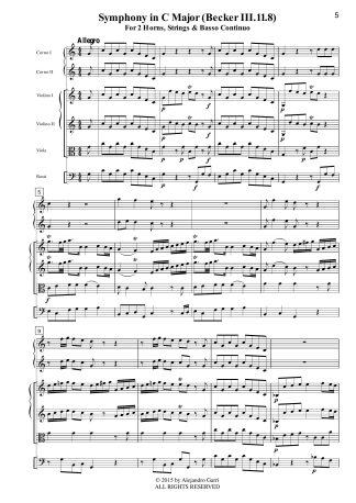 Sinfonia in B-flat Major (Becker III.11.8)