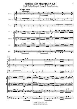 Sinfonia in D Major (GWV 528)