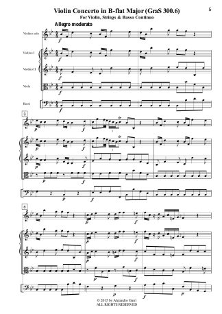 Violin Concerto in B-flat Major, (GraS 300.6)
