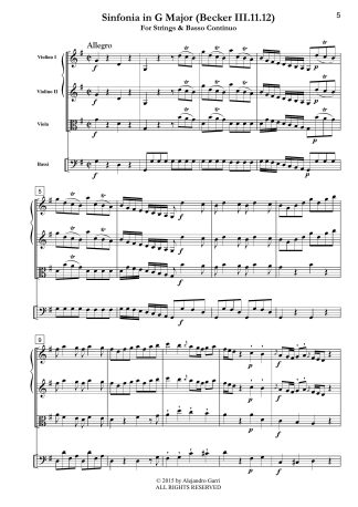 Sinfonia in B-flat Major (Becker III.11.12)