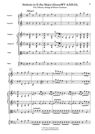 Sinfonia in E-flat Major (GraunWV A:XII:13)