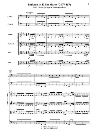 Sinfonia in E-flat Major (GWV 557)