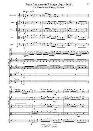 Flute Concerto in F Major(Op.3, Nr.8)